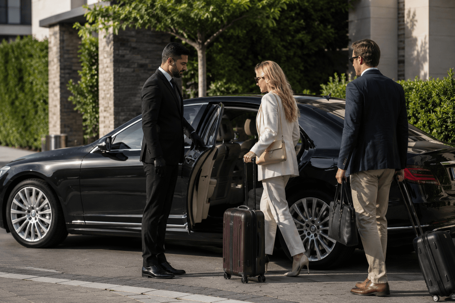 Executive chauffeur service for Earby airport transfers with luxury vehicle